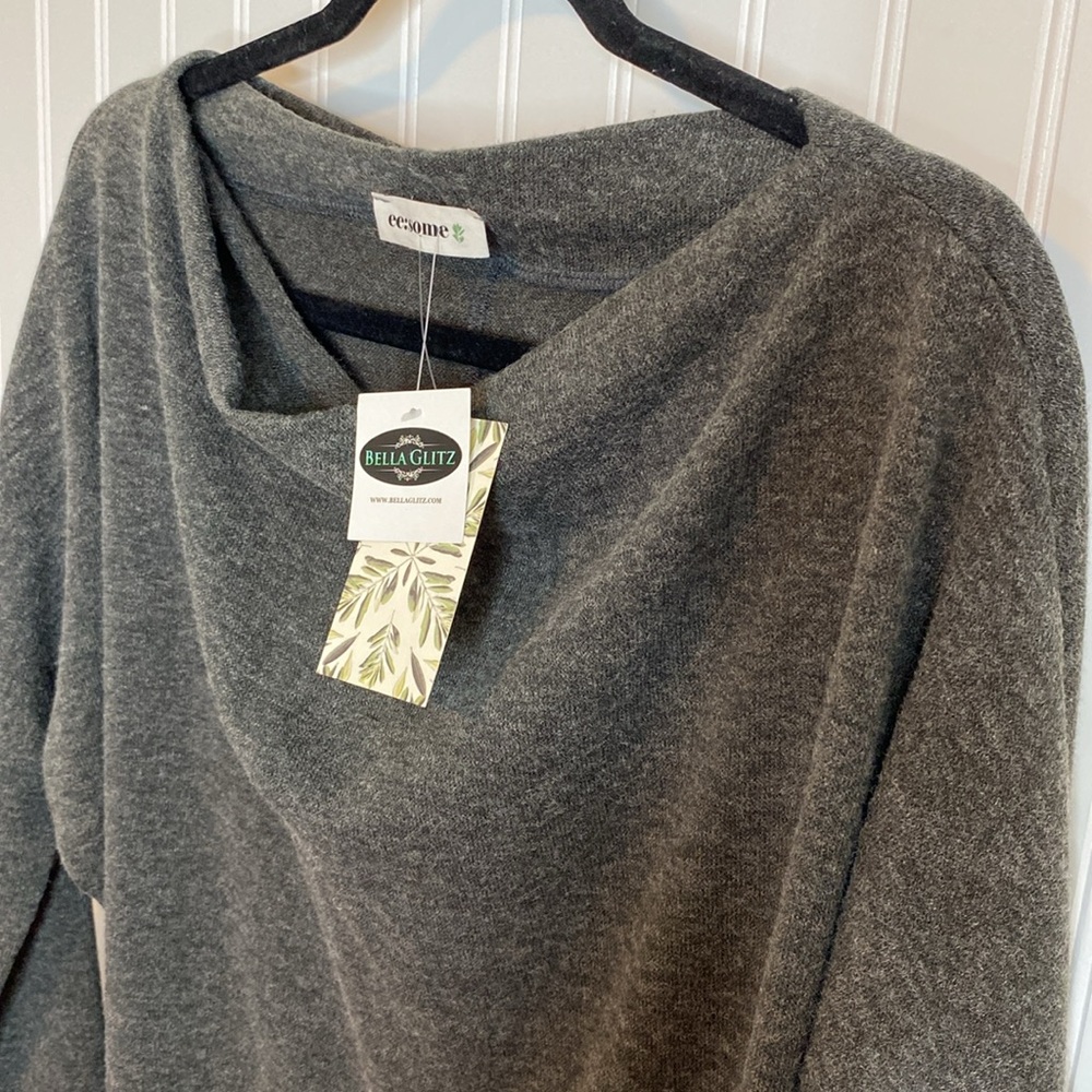 ee:some Sweater charcoal grey Size Medium - Picture 2 of 11